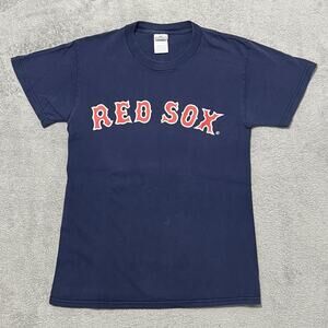 Boston Red Sox T Shirt Mens S Blue Jonathan Papelbon #58 MLB Delta Tee